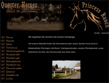 Tablet Screenshot of princess-ranch.de